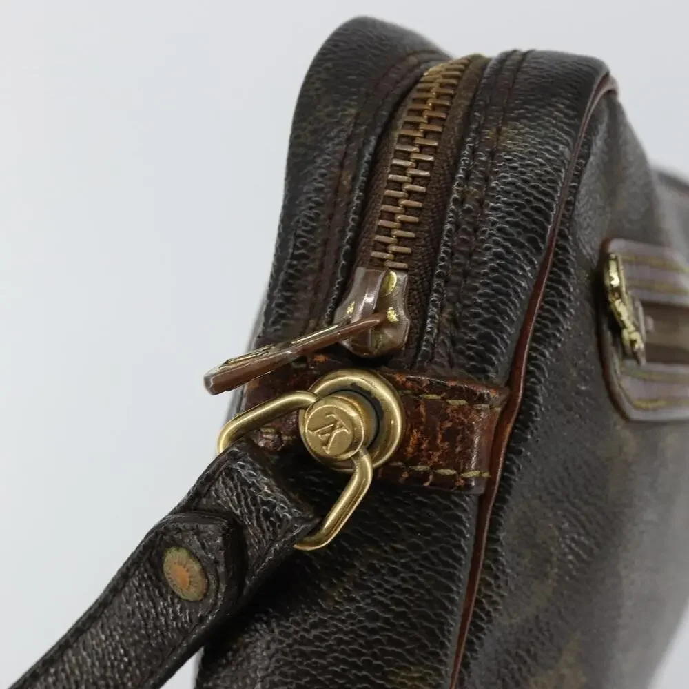 Louis Vuitton Monogram Marly Dragonne GM Clutch Bag Brown